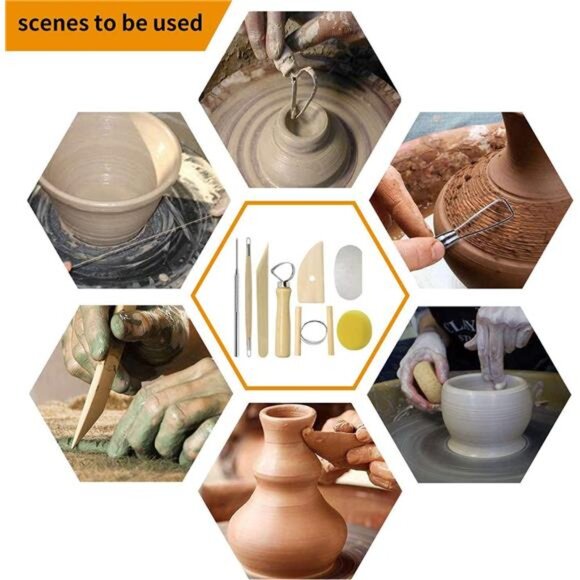 Pottery Sculpting Tools 32PCS Ceramic Clay Carving Tools Set - Picture 6 of 7